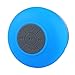 Tmvel Bluetooth Shower Portable Speakerphone with Built-In Mic - Retail Packaging - Blue