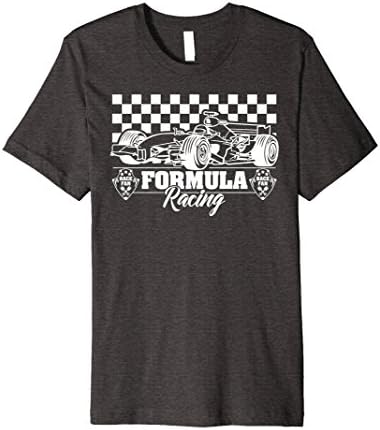 Mens Formula Racing Race Fan Checkered Flag T Shirt Large Dark Heather