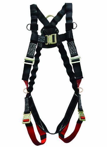 Elk River 47369 FreedomFlex Polyester/Nylon Full Body 3 Steel D-Ring Harness with Quick-Connect Buckles and Fall Indicator, Fits Medium to 2X-Large