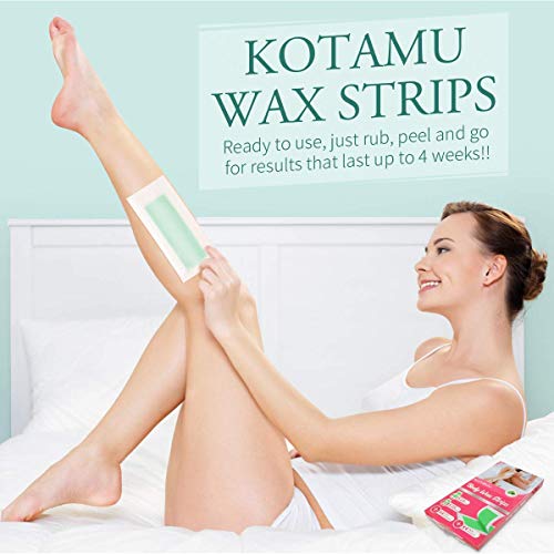 Body Wax Strips, KOTAMU Hair Removal Waxing Strips for Face Legs