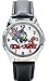 Looney Tunes Tom and Jerry Characters Logo Black Leather Band WRIST WATCH