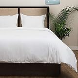 Hotel Collection Chester 100% Egyptian Cotton Percale Duvet Cover Set Of 3 ,King Size, Off-White By Cambay Linens