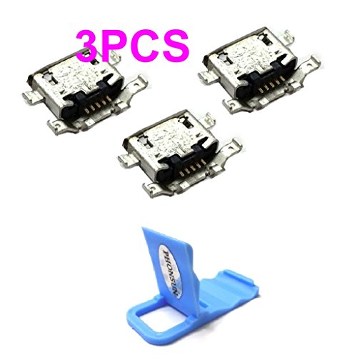 Micro USB Charging Sync Data Port Charger Dock Connector for Motorola Moto G4 XT1625 XT1622 XT1620 + PHONSUN Portable Cellphone Holder