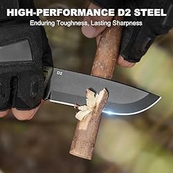 DRACHENADER 8.46" Survival Knife with Fire Starter
