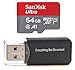 64GB Sandisk Micro Memory Card works with DJI Spark, Mavic Drone Video Camera Quadcopter SDXC MicroSD TF Flash 64G Class 10 with Everything But Stromboli Card Reader