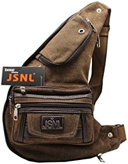 Black, Brown Multi Purpose Tactical Sling Canvas Cross Body,Chest Bag, Gun Pouch (Brown)