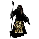 LOTR You Shall Not Pass Quote Window Laptop Car Sticker 6"