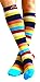 Compression Socks (1 pair) for Women & Men (Savvy Stripes, L/XL)