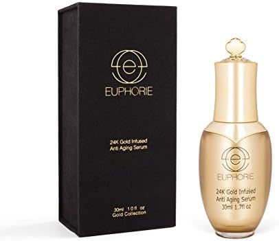 Turn Back The Clock Gold Facial Serum - Anti Aging, Anti Wrinkle, Reduces Puffiness, Reduces Fine Lines and Aging Spots, 1.7 Fl Oz
