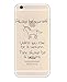DECO FAIRY Cartoon Anime Quote Always be yourself unless you can be a unicorn then always be a unicorn Transparent Translucent Flexible Silicone Cover Case Compatible with iPhone 6 / 6s Multicolored