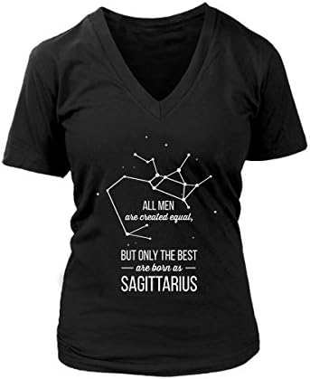 Sagittarius V-Neck T-Shirt. Funny Sagittarius Tee. Cool Shirt for Sagittarius (3XL)
