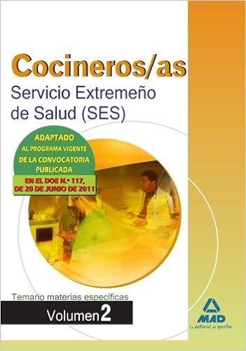 Cocineros Del Servicio Extremeño De Salud Ses . Temario Materias ...