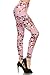 Leggings Depot High Waisted Floral & Space Print Leggings for Women-Full Length-R591, Lilac in Bloom, One Size