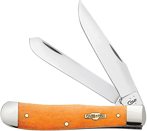 Case Orange Persimmon Trapper Pocket Knife