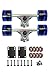 SCSK8 Longboard Skateboard Trucks Combo Set w/ 70mm Wheels + 9.75