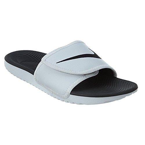 NIKE Men s Kawa Adjustable Slide Sandals, White/Black-White, 10