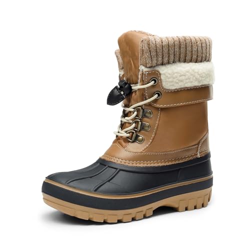 DREAM PAIRS Boys Girls Insulated Waterproof Winter Snow Boots