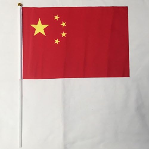 12-pack 4" X 6" China Polyester Hand Waving Desk Flags