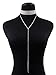 Glamaker Women's Wide Thick Diamond Neck Rhinestone Choker Necklace with Pendant Silver