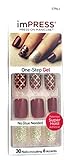 Kiss ImPress Manicure Short Length Press-On Gel Nails 57943 Night Fever