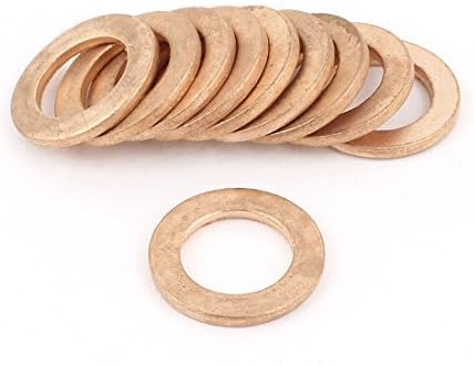 10 Pcs Tattoo Machine Copper Washer Flat Ring Gasket 10mmx16mmx1.5mm