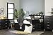 South Shore Cosmos Captain Bed with 4 Drawers, Full 54-inch, Black Onyx