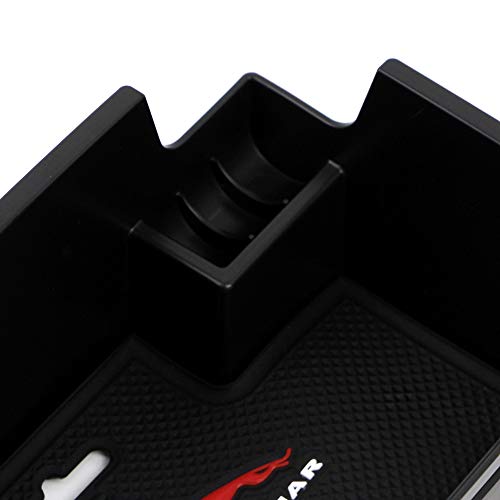 Dreamseek Armrest Storage Box for Jaguar XE/XF/F-PACE 2016 2017 2018 Central Console Glove Holder Organizer Tray