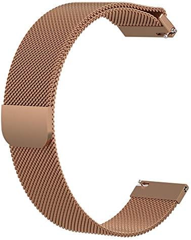 Juman Watch Band, Stainless Steel, Adjustable Strong Magnet Clasp, 4 Colors Available, 22MM Band Width, For Huawei Magic Smart Watch