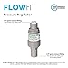 Water Pressure Regulator – for Reverse Osmosis Filtration Systems, Water Filters, ¼” Quick Connect Fittings – 70 PSI Restrictor Limit for up to 230 PSI Inflow – Express Water