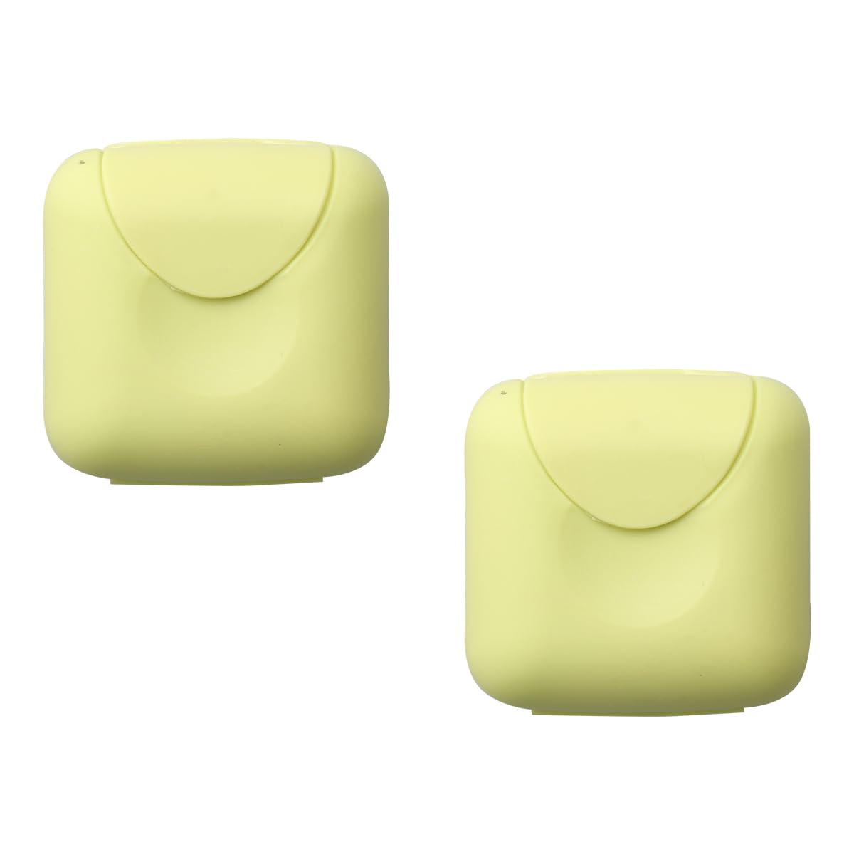 Luckious Brand 2 PCS Travel Soap Box - Waterproof and Leakproof Square Small Soap Dish with Sealed Portable Design, for Home and Outdoor Supplies (Green or Red)