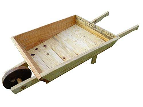 Carretilla de madera para jardin & Macetero & Macetas, Jardineras