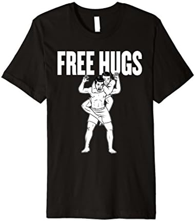Mens Free Hugs Jiu Jitsu Shirt 2XL Black