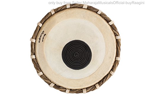 MAHARAJA Basic Tabla Set, Student Tabla Set, Steel Bayan, Dayan with Book, Hammer, Cushions & Cover - Perfect Tablas for Students and Beginners on Budget, Tabla Drums, Indian Hand Drums (PDI-IB)