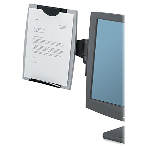 Fellowes(R) Office Suites Monitor Mount Copyholder, Black/Silver