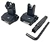 Tacticon Armament Flip Up Iron Sights For Rifle Includes Front Sight Adjustment Tool | Rapid Transition Backup Front And Rear Iron Sight BUIS Set Picatinny Rail And Weaver Rail