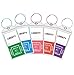 Seala Cruise Luggage Tags, Wild Etag Holders Zip Seal & Colorful Stainless Steel Loops, Great Cruise Ship Accessories (5 Pack - Clear)