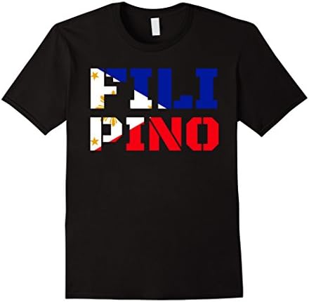 Men's Filipino Philippines Flag Gift Pride T-Shirt 3XL Black