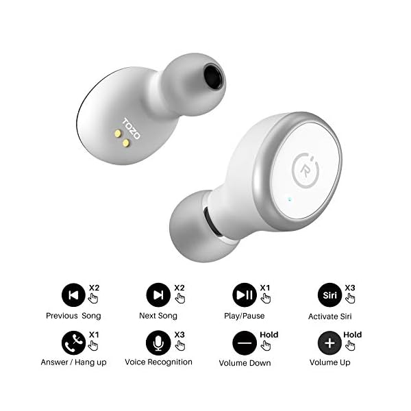 TOZO-T10-TWS-Bluetooth-50-Earbuds-True-Wireless-Stereo-Earphones-Headphones-IPX8-Waterproof-in-Ear-Wireless-Charging-Case-Built-in-Mic-Headset-Premium-Sound-with-Deep-Bass-for-Running-Sport-White TOZO T10 Bluetooth 5.3 Earbuds True Wireless Stereo Earphones Headphones IPX8 Waterproof in Ear Wireless Charging Case…