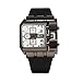 Oulm 3364 Brand Original Rectangle Unique Design Men Wristwatch Wide Dial Leather Strap Quartz Watch + in Stock