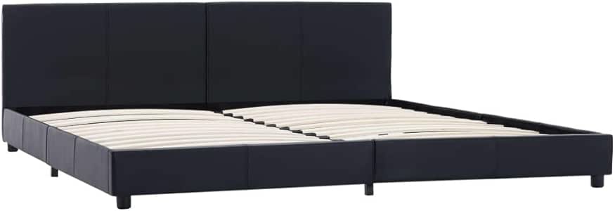 Festnight - Marco de cama de almacenamiento hidráulico con somier de