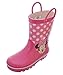 Josmo Girls'Minnie Mouse Rain Boots 7 Toddler Fuschia