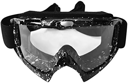 Ski Motorcycle Goggles, Anti UV Safety Eye Protection Anti-Scratch Dustproof Motorbike Goggle, Idea for Tactical Shooting, Skiing, Cycling, Climbing, Snowboarding, Riding &amp; Outdoor Sports Eyewear