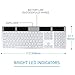 Macally Wireless Solar Keyboard for Mac - 2.4G RF USB Wireless Keyboard with Numeric Keypad & 21 Apple Shortcut Keys - Charges via Any Light Source - Solar Powered Cordless Keyboard - Silver Aluminum