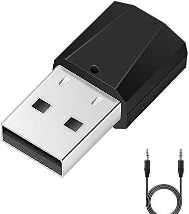 Chasehill Bluetooth Wireless Audio Transmitter Protable wireless stereo music for 3.5mm Audio Devices, Bluetooth Transmitter for TV, PC, Headset and more, Bluetooth Dongle…