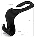 TOCGAMT Car Seat Back Headrest Hooks, Hanger Storage Organizer Holder, Hold Up to 40 lb., Black, Pack of 4