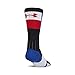 Under Armour Adult Unrivaled Novelty Crew Socks, 1-Pair , Black/Royal Texas , Large