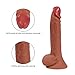 ANFEI Double Layered Silicone Dildo Hyper Realistic Premium Sex Toy 9 Inch Big Dildos Consoladores with Suction Cup