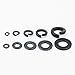 Generic Oxide M2 to M6 Spring Washer & Washer Assortment Kit with Plastic Box Black by Worldcom Generic
