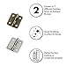 Silver Tone Mini Box Hinges 50 Sets and 200 Replacement Screws for Wood Jewelry Box