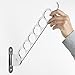 Wallniture Costa Wardrobe Closet Organization and Storage, Wall Mounted Clothes Hanger, 14.5 Inch Steel Chrome